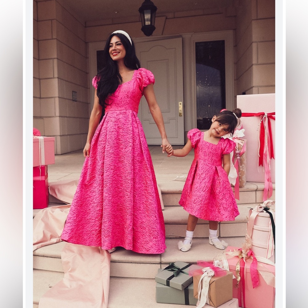IVY CITY Portia Jacquard Dress